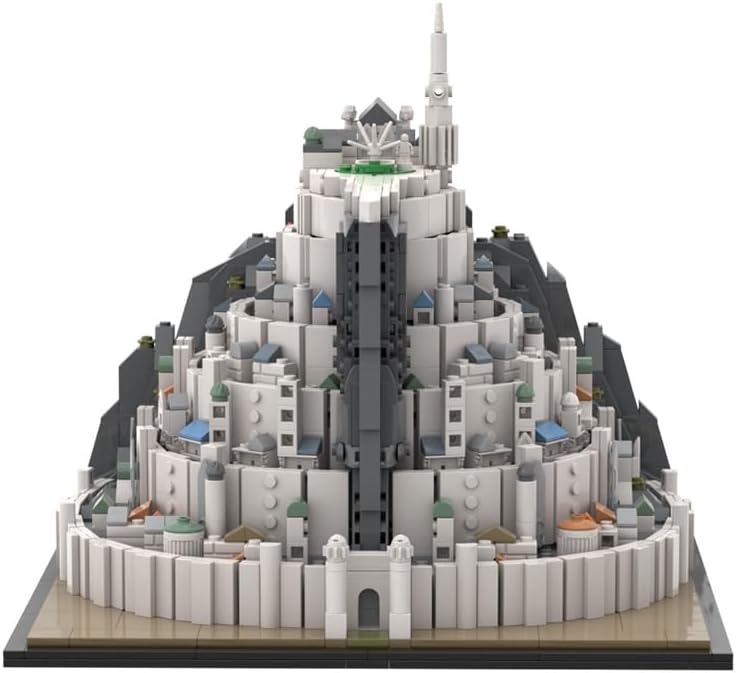 Lord Minas Anor Tower of Guard Building Set for Adult Rings Film Fans, 1537 Pcs, Tower of The Sun STEM Building Kit, Ideal Christmas Birthday Gift Toy for Boy and Girl Kids 8-14