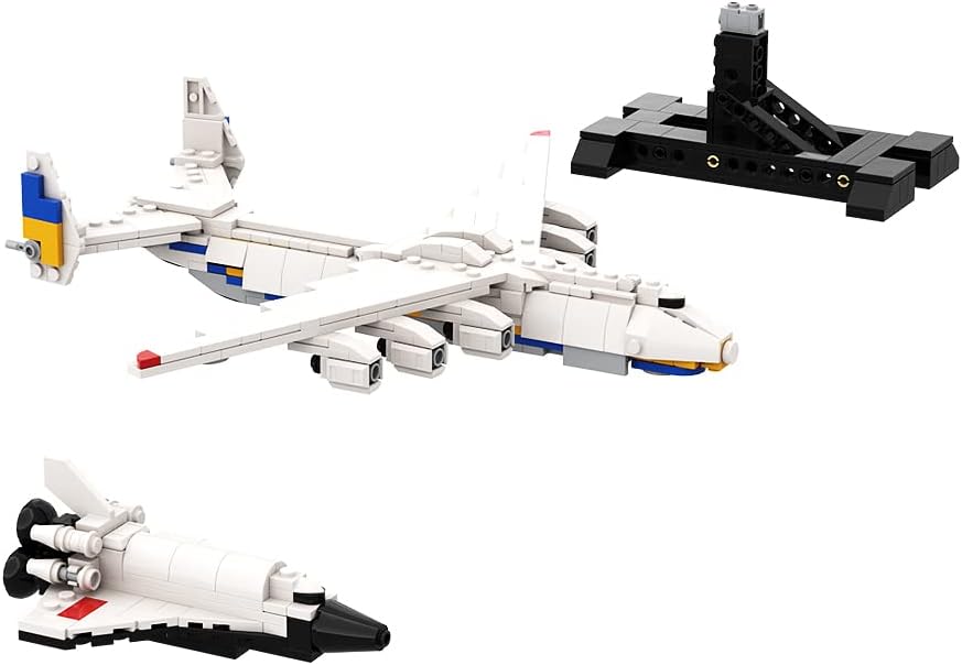 635 Pieces Antonov An-225 Mriya Building Block Set, Antonov an 225 Mriya Model Building Toys, Military Plane Fighter Buildable Toys Construction Combat Aircraft Model Kits Educational Learning Toys