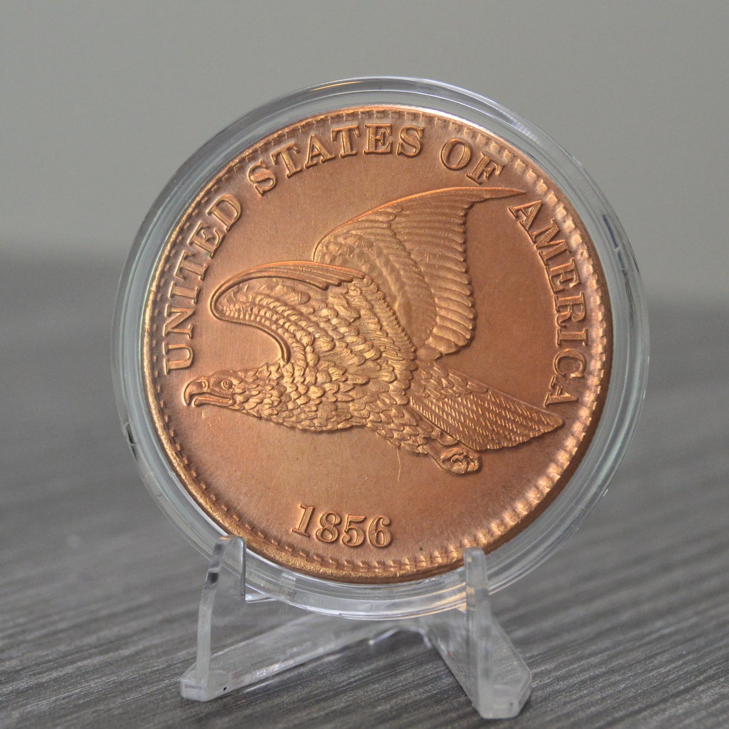 1877 Indian Head Cent Design 1 oz Pure .999 Copper Round Collectible Jumbo 39mm Coin in Capsule - COA by Heavenly Metals