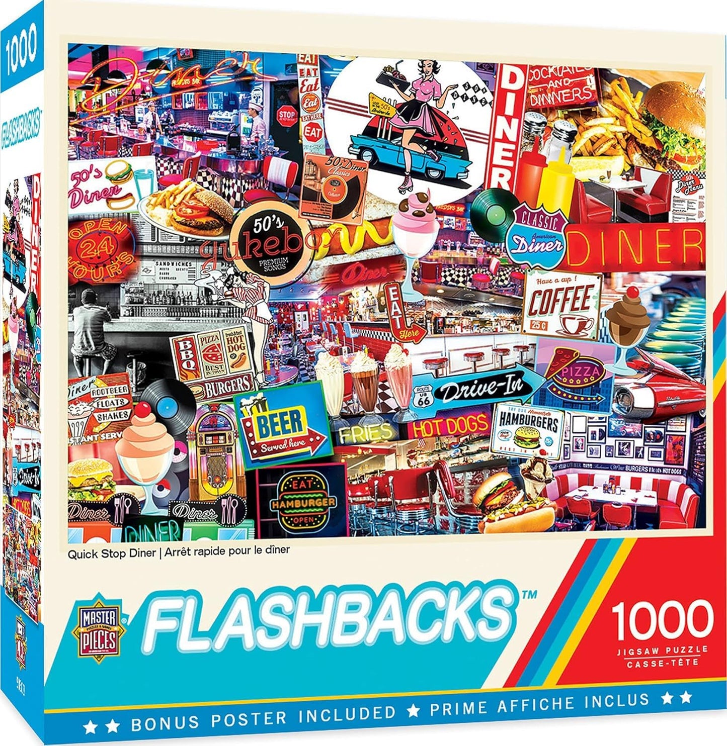 MasterPieces - 1000 Piece Jigsaw Puzzle, Antiques and Collectibles, Fun for Adults, Family, Kids, Non-Glare Finish, 19.25" x 26.75"