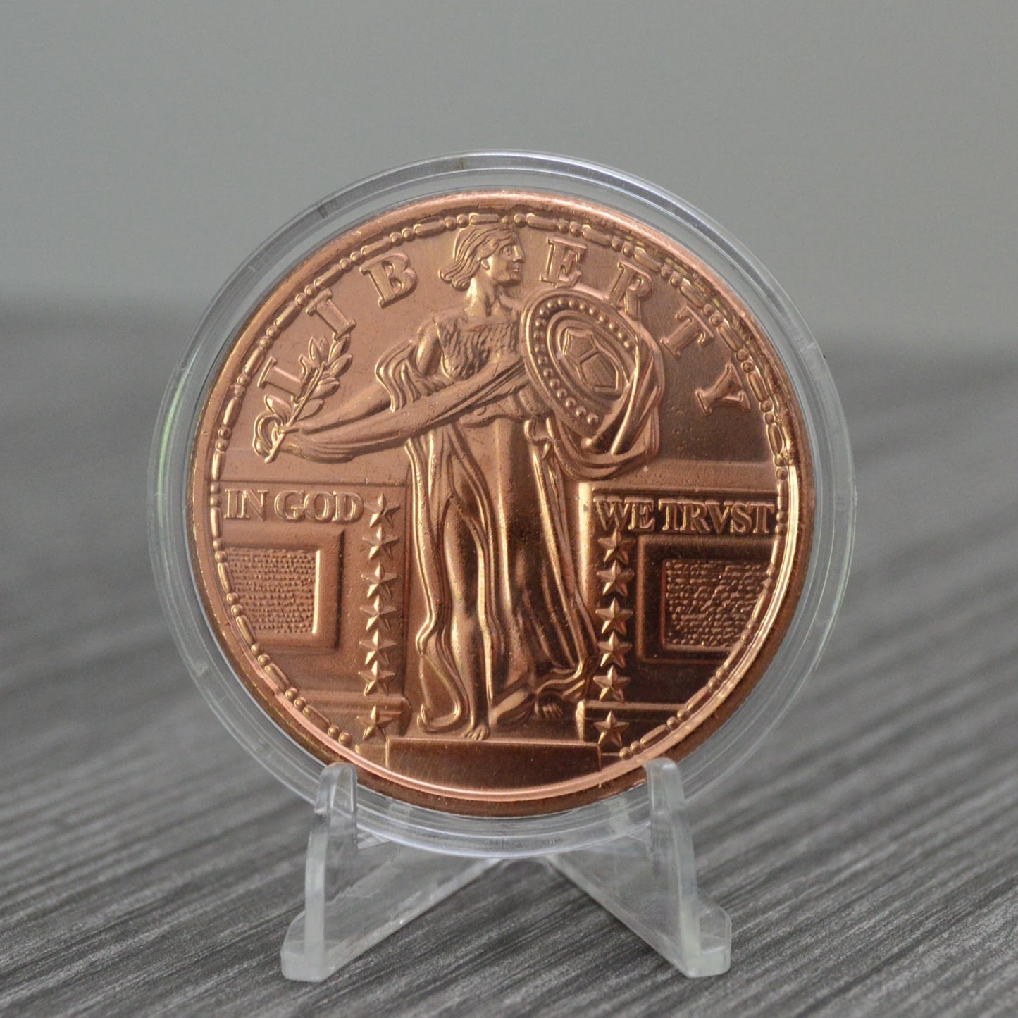 1877 Indian Head Cent Design 1 oz Pure .999 Copper Round Collectible Jumbo 39mm Coin in Capsule - COA by Heavenly Metals