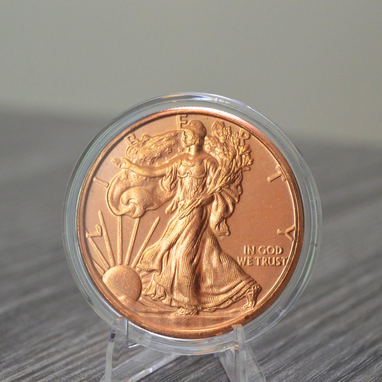 1877 Indian Head Cent Design 1 oz Pure .999 Copper Round Collectible Jumbo 39mm Coin in Capsule - COA by Heavenly Metals