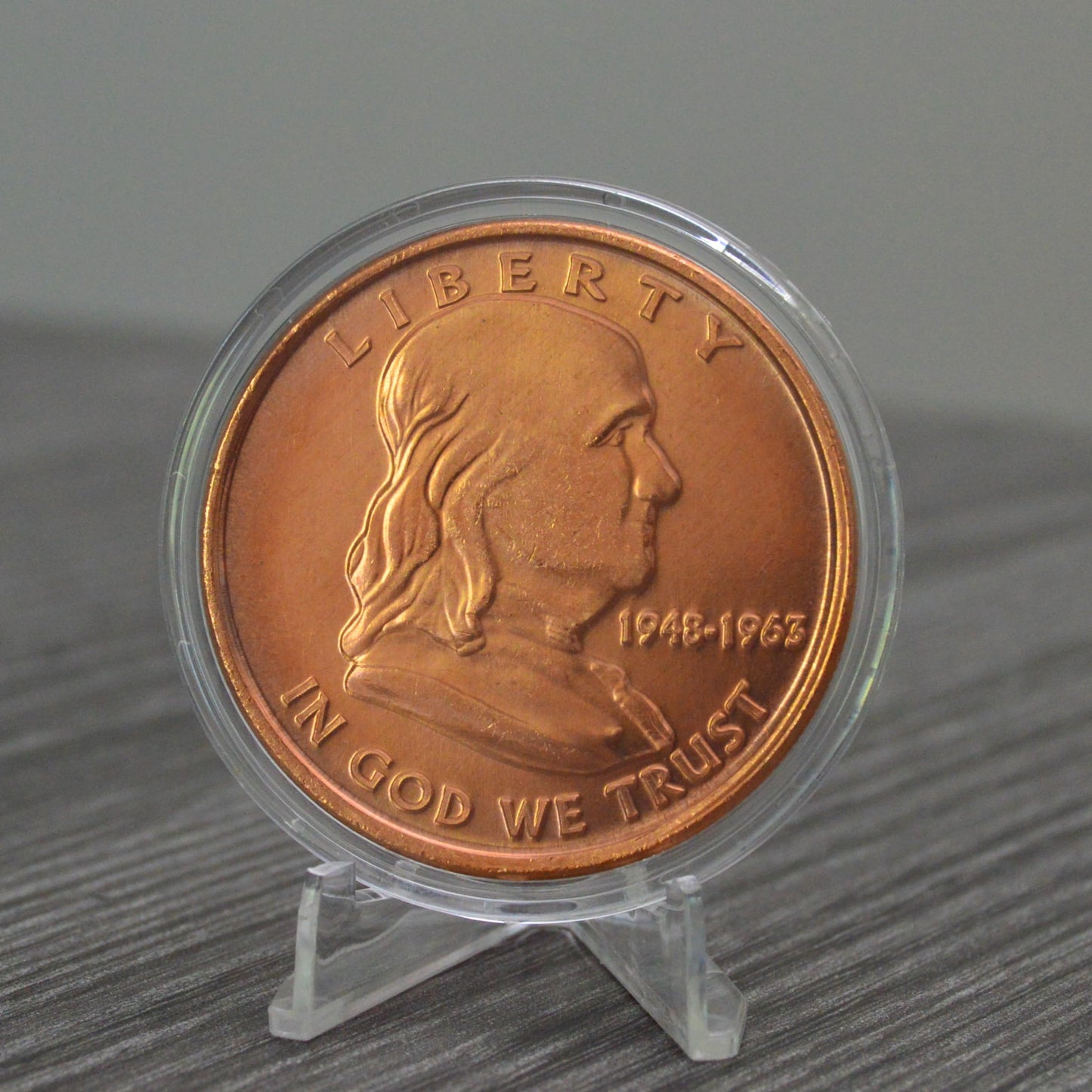 1877 Indian Head Cent Design 1 oz Pure .999 Copper Round Collectible Jumbo 39mm Coin in Capsule - COA by Heavenly Metals