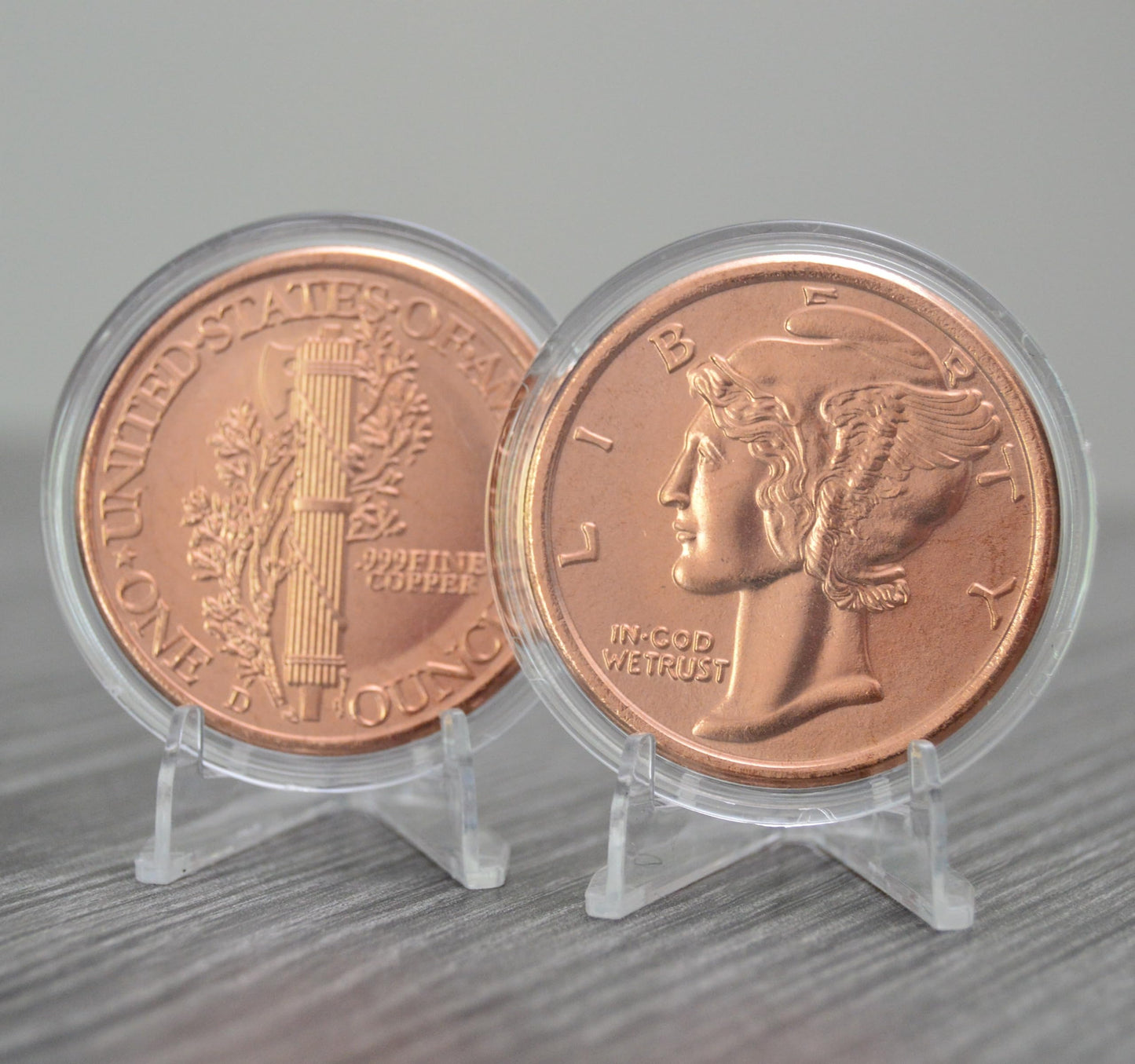 1877 Indian Head Cent Design 1 oz Pure .999 Copper Round Collectible Jumbo 39mm Coin in Capsule - COA by Heavenly Metals