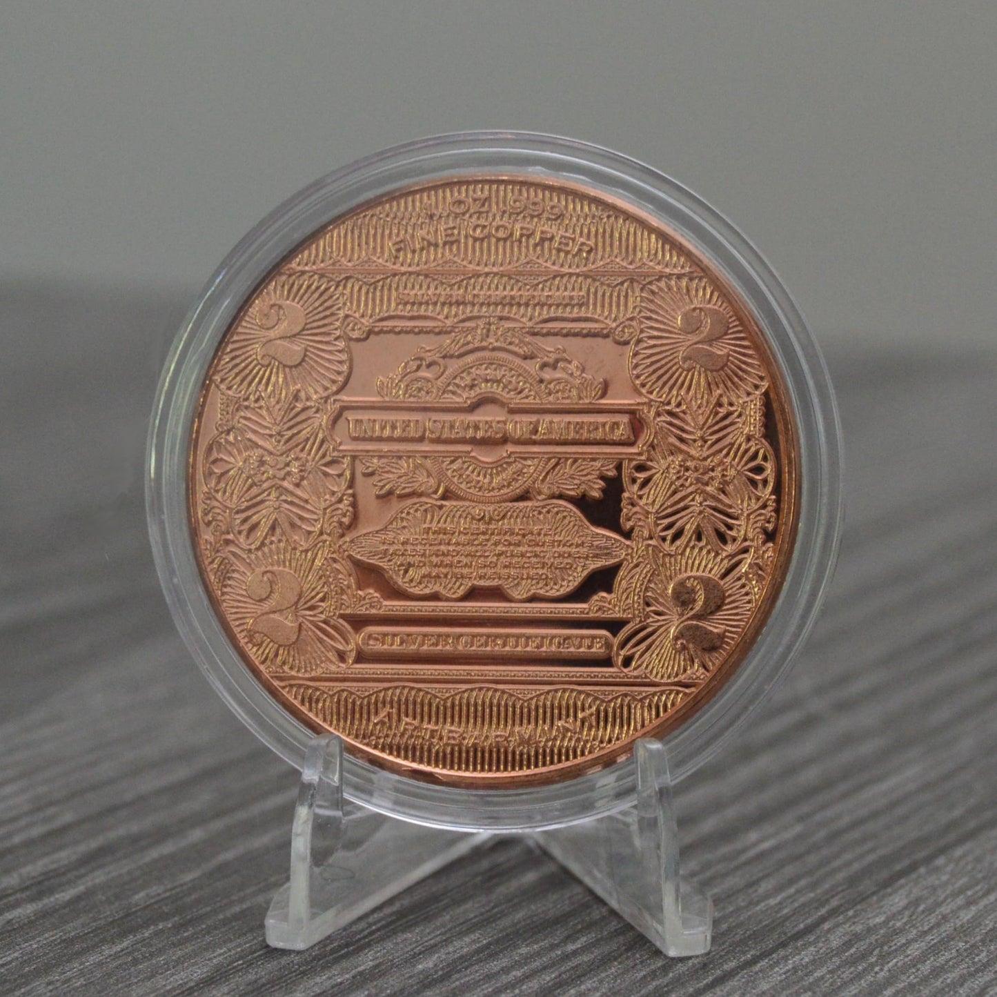 1877 Indian Head Cent Design 1 oz Pure .999 Copper Round Collectible Jumbo 39mm Coin in Capsule - COA by Heavenly Metals