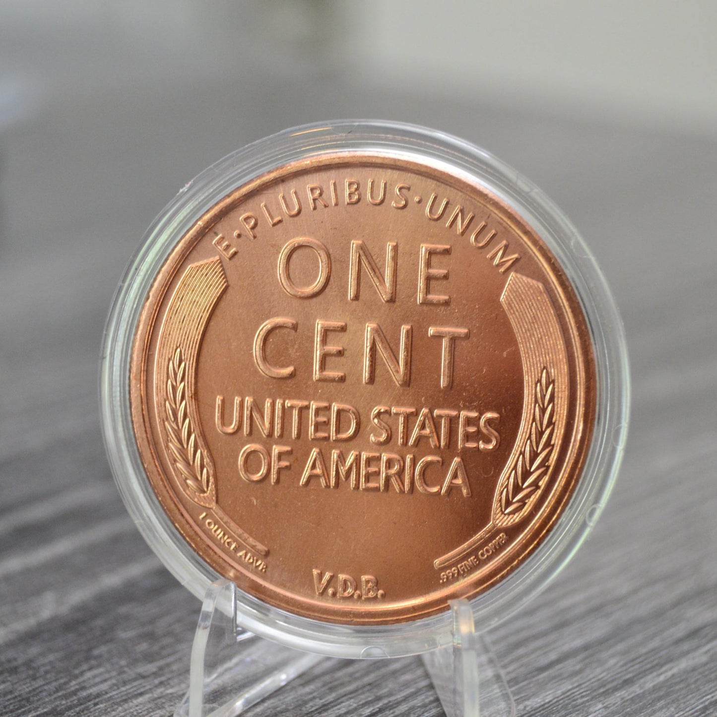 1877 Indian Head Cent Design 1 oz Pure .999 Copper Round Collectible Jumbo 39mm Coin in Capsule - COA by Heavenly Metals