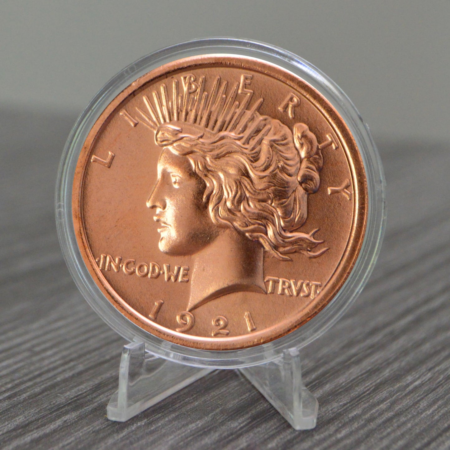 1877 Indian Head Cent Design 1 oz Pure .999 Copper Round Collectible Jumbo 39mm Coin in Capsule - COA by Heavenly Metals