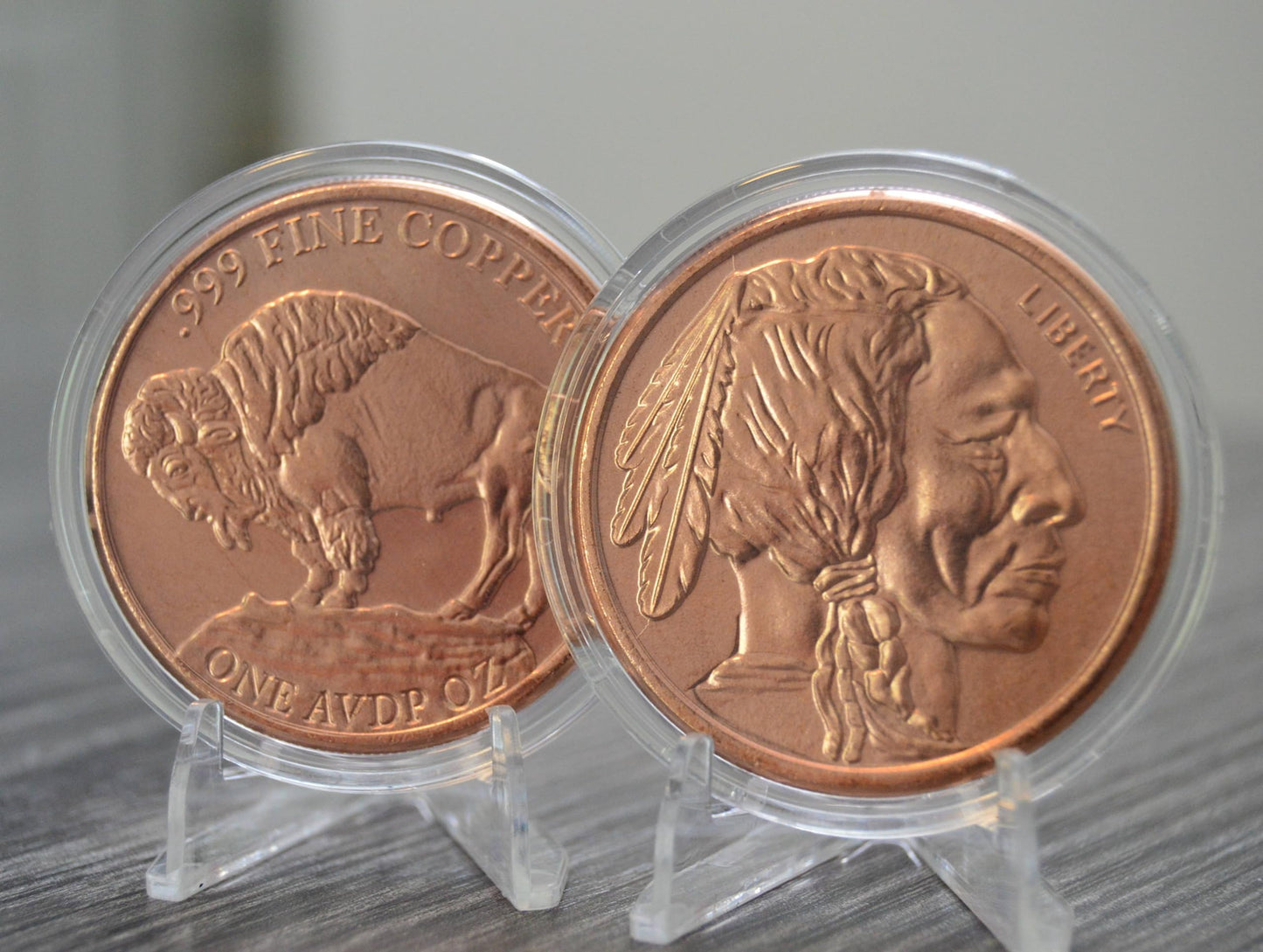 1877 Indian Head Cent Design 1 oz Pure .999 Copper Round Collectible Jumbo 39mm Coin in Capsule - COA by Heavenly Metals