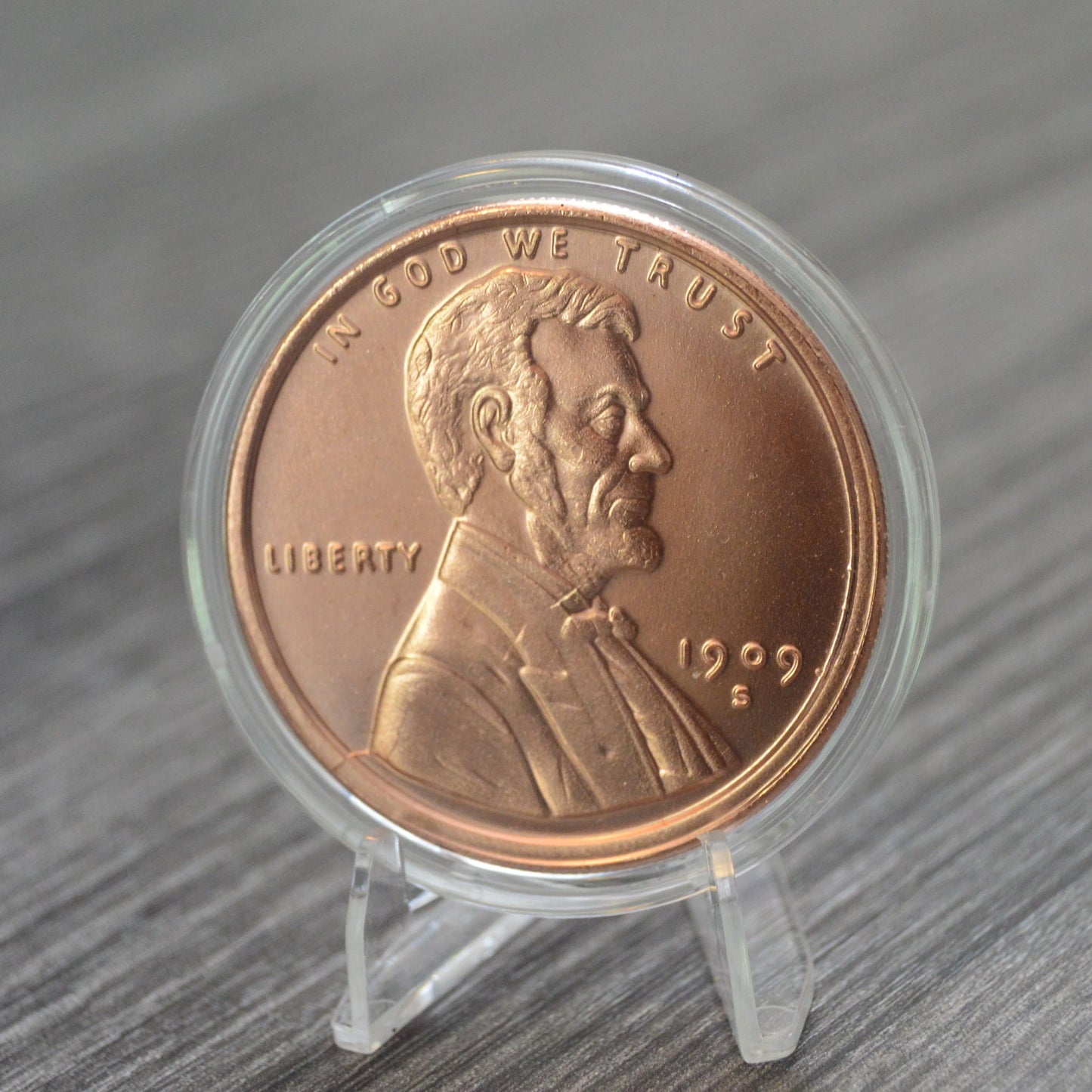 1877 Indian Head Cent Design 1 oz Pure .999 Copper Round Collectible Jumbo 39mm Coin in Capsule - COA by Heavenly Metals
