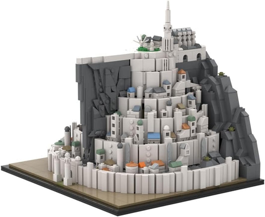 Lord Minas Anor Tower of Guard Building Set for Adult Rings Film Fans, 1537 Pcs, Tower of The Sun STEM Building Kit, Ideal Christmas Birthday Gift Toy for Boy and Girl Kids 8-14