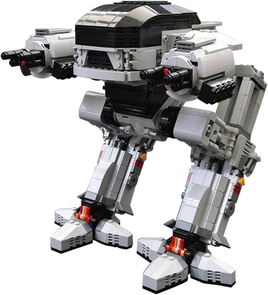 1473 Pieces ED209 Robot Enforcement Mecha Building Blocks, ED-209 Tank Villain Robot Building Toy, Awesome Mechanical Action Figure Combat Mech Armor Model,Birthday Gift for 12+ Kids,Adults,Movie Fans